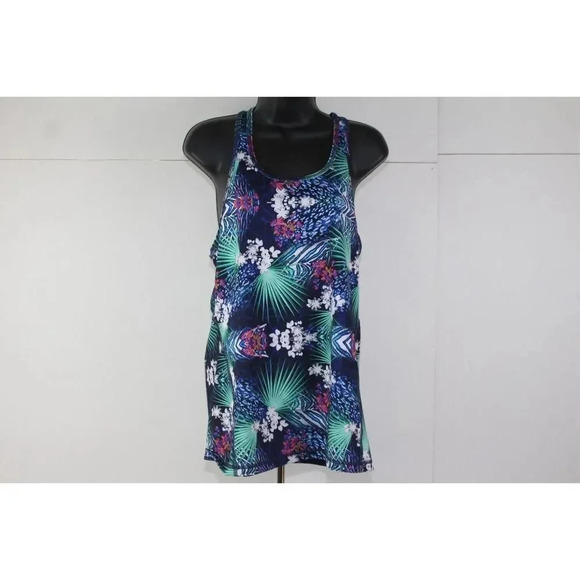 ladies zella floral print tank top size L - Picture 1 of 6